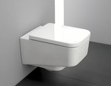 Bijele WC daska Laufen Pro od duroplasta s poklopcem i tehnologijom soft Close pro sporog spuštanja.