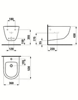 Bijeli viseći bide Laufen Pro s modernog dizajna za kupaonicu