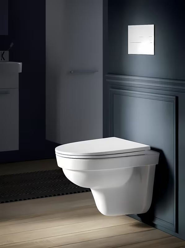 Bijele WC daska Laufen Pro Nordic od duroplasta sa soft Close pro za tiho i glatko spuštanje.
