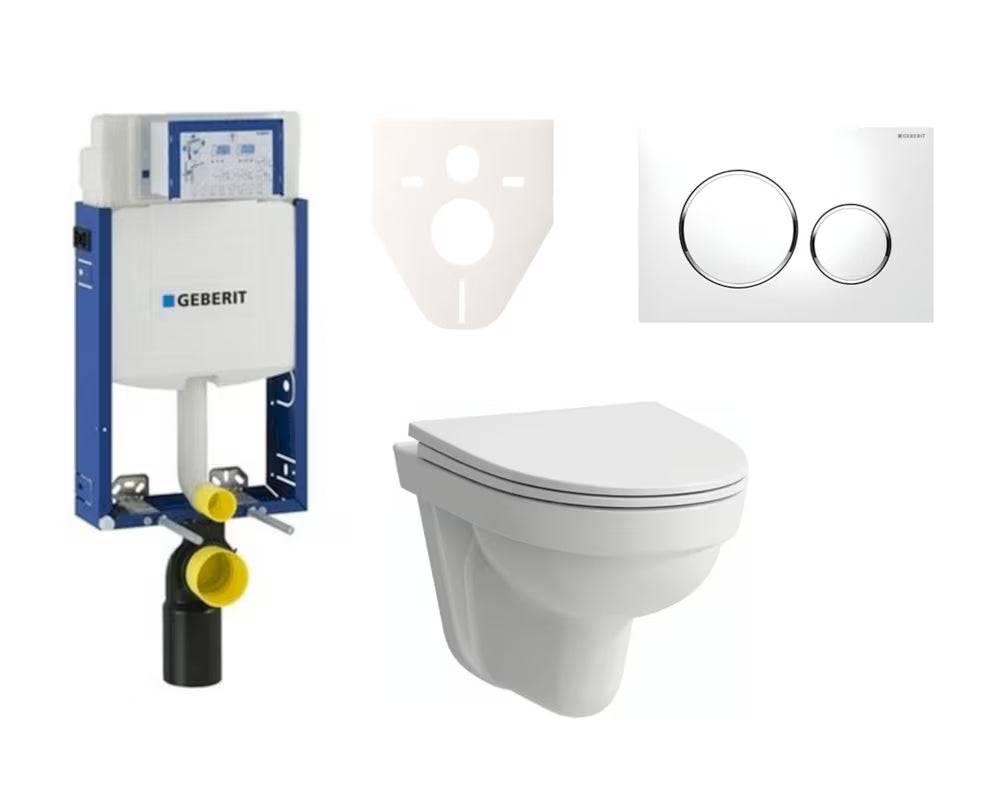 Viseći WC set Laufen Pro Nordic s modulom za ugradnju u zid Geberit i duroplast sjedalom sa soft Close