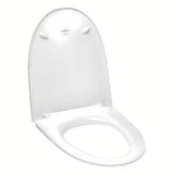 Bijele WC daska Laufen Pro Nordic od izdržljivog duroplasta.