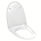 Bijele WC daska Laufen Pro Nordic od duroplasta sa soft Close pro za tiho i glatko spuštanje.