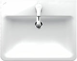 Ugradbeni keramički umivaonik Laufen Pro S 56x44 cm u bijeloj boji s otvorom za pro slavinu u sredini