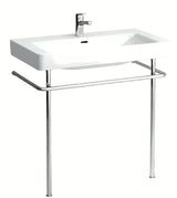 Umivaonik za Kupaonski Ormarić Laufen Pro S 85x46 cm od sjajne bijele keramike s otvorom pro slavinu u sredini.