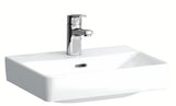 Bijeli keramički mali umivaonik Laufen Pro S 45 x 34 cm s otvorom za pro slavinu u sredini