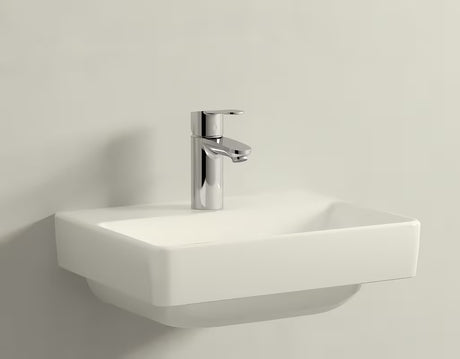 Bijeli keramički mali umivaonik Laufen Pro S 45 x 34 cm s otvorom za pro slavinu u sredini