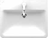 Ugradbeni keramički umivaonik Laufen Pro S 56x44 cm u bijeloj boji s otvorom za pro slavinu u sredini