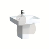 Bijeli viseći umivaonik Laufen Pro S otvorom pro za slavinu u sredini, 55x46,5 cm.