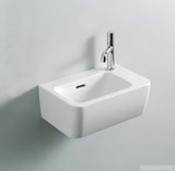 Bijeli keramički mali umivaonik Laufen Pro S 45 x 34 cm s otvorom za pro slavinu u sredini