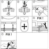 Bijelo WC daska Laufen Pro od duroplasta s tehnologijom soft Close i šarkama od nehrđajućeg čelika
