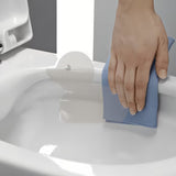 Bijeli viseća WC školjka Laufen Pro bez sustava za ispiranje sa skrivenim pričvršćenjem EasyFit 2.0.