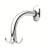 Elegantni kromirani vješalice s 4 kukica za kupaonicu za ručnike, kupaonske ručnike i ogrtač.