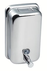 Elegantni zidni dozator sapuna Chrome od poliranog nehrđajućeg čelika zapremine 850 ml.