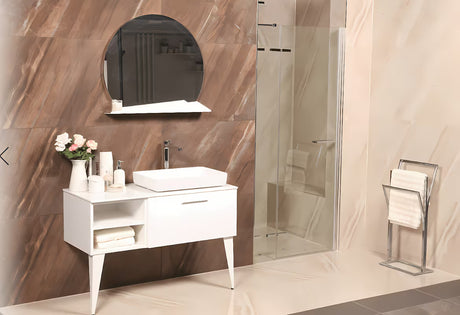 3-kraki samostojeći  kromirani držač ručnika od metala pro za odlaganje manjih ručnika