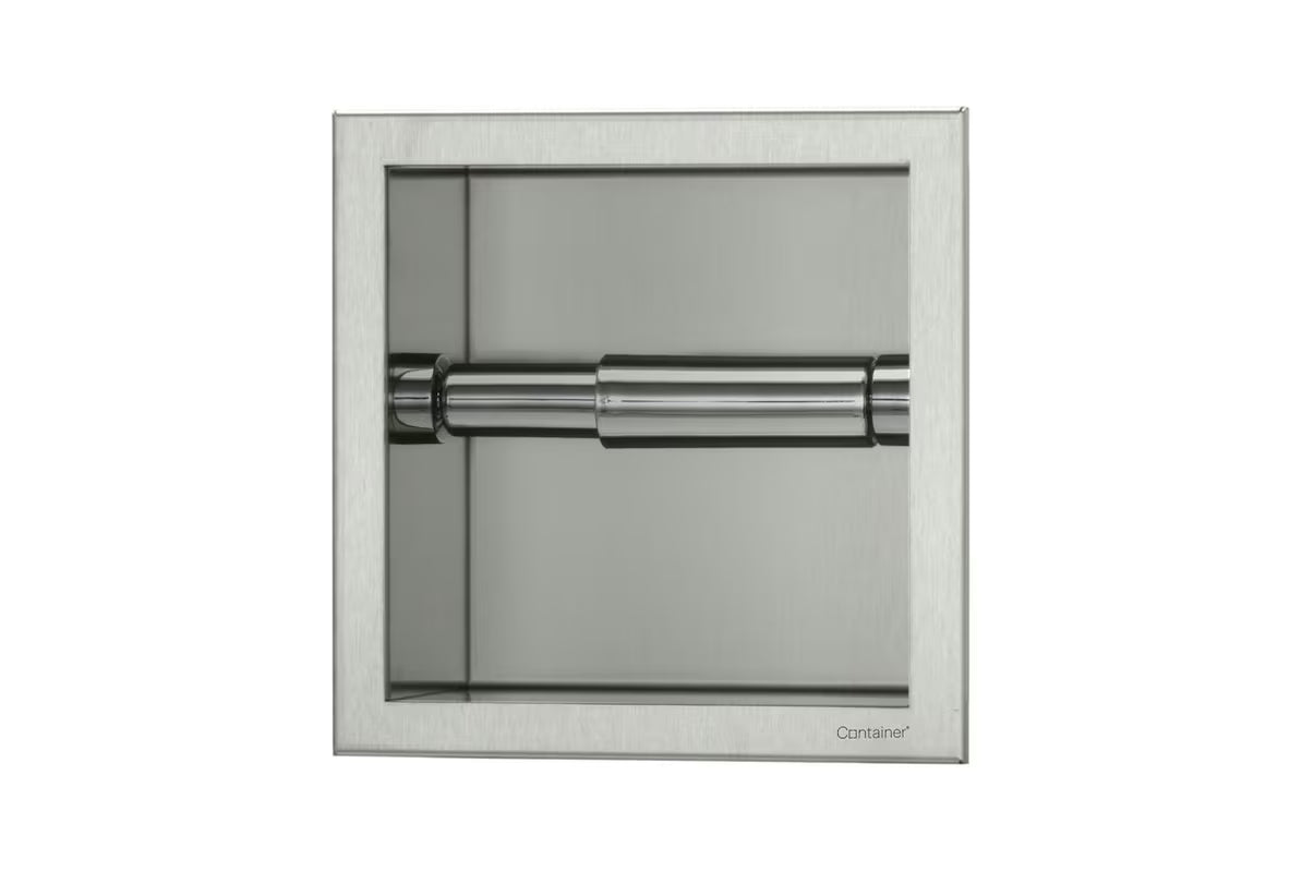 SIKO Multi držač toaletnog papira od brušenog nehrđajućeg čelika za ugradnju u zid