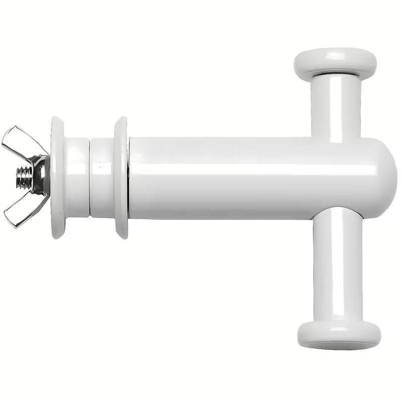 Bijeli dvostruka kuka za radijator s pričvršćivanjem pomoću krilate matice