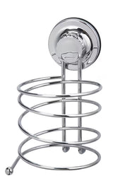 Kromirani zidni držač za sušilo za kosu Multi Ecoloc s vakuumskom čašicom pro za montažu bez bušenja.