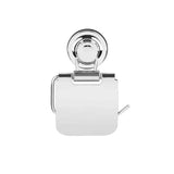 Kromirani držač toaletnog papira s poklopcem Multi Ecoloc s vakuumskom čašicom, montaža bez bušenja.