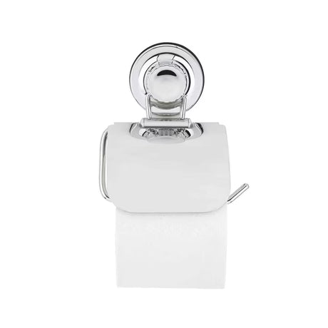 Kromirani držač toaletnog papira s poklopcem Multi Ecoloc s vakuumskom čašicom, montaža bez bušenja.