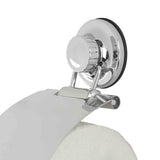 Kromirani držač toaletnog papira s poklopcem Multi Ecoloc s vakuumskom čašicom, montaža bez bušenja.