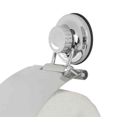 Kromirani držač toaletnog papira s poklopcem Multi Ecoloc s vakuumskom čašicom, montaža bez bušenja.