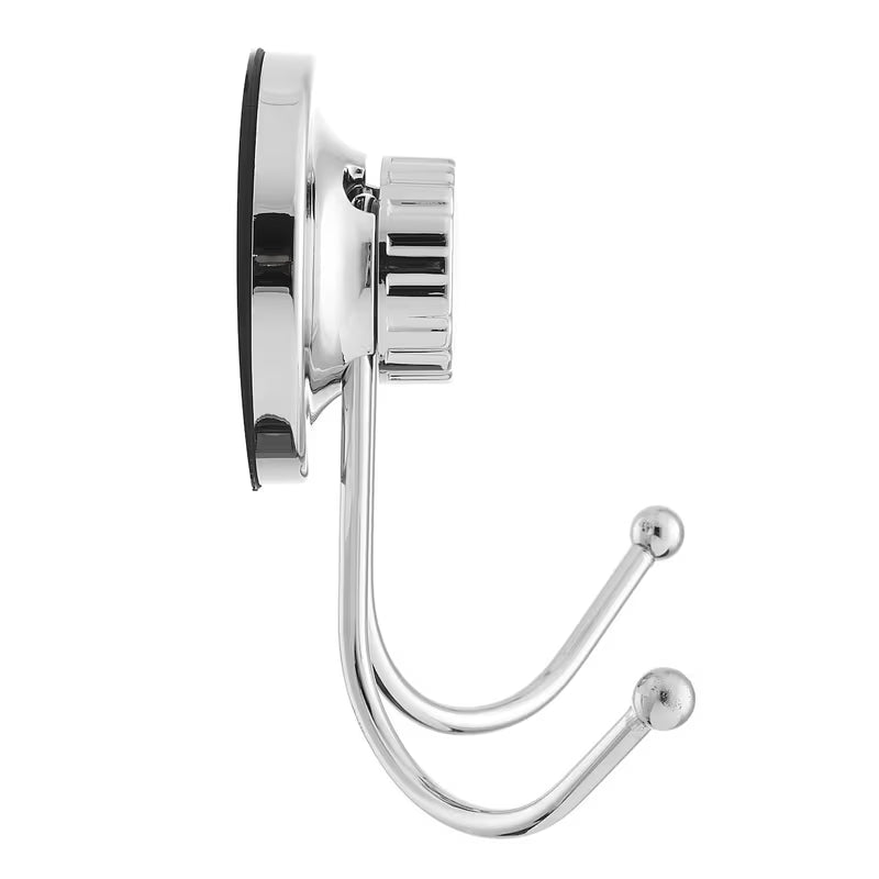 Kromirani zidni dvostruka kuka Multi Ecoloc s vakuumskom čašicom pro montažu bez bušenja