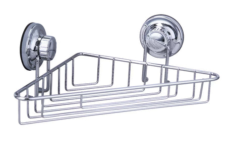 Multi Ecoloc kutna polica s vakuumskom čašicom u izvedbi chrome pro za ugradnju bez bušenja