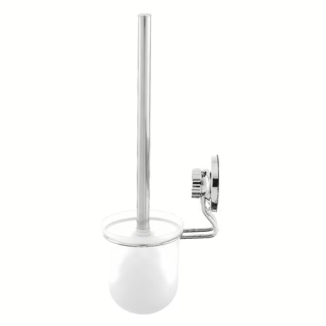 Zidna ČETKA za Wc Multi Ecoloc u krom izvedbi s vakuumskom čašicom pro montaža bez bušenja.