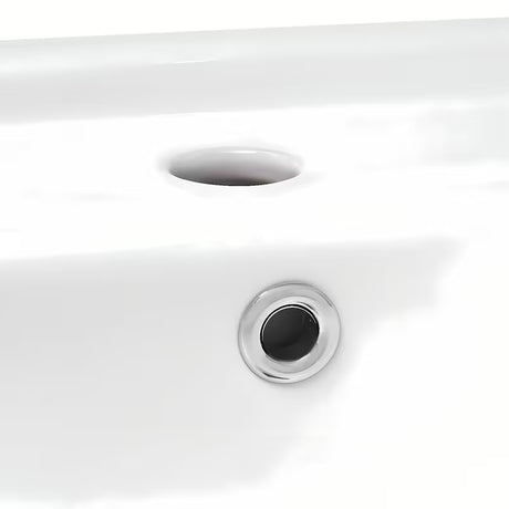 Bijeli viseće keramički umivaonik Multi 50 x 39,5 cm s otvorom pro za slavinu u sredini