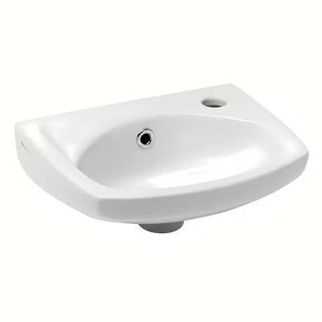 Bijeli keramički mali umivaonik Multi 35x28 cm s otvorom za pro slavinu desno