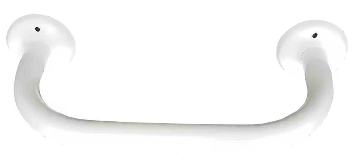 Bijeli zidni kupaonski ručka pro za sigurnije kretanje i lakše ustajanje iz kade ili s WC-a.