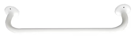 Bijeli zidni kupaonski ručka Multi od metala pro za sigurnije kretanje i lakše ustajanje.