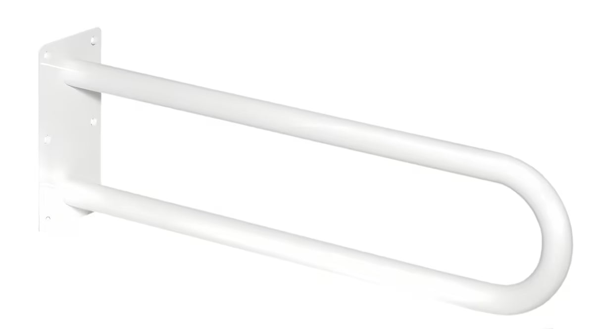 Bijeli fiksni pomoćni ručka za kupaonicu, zidna montaža