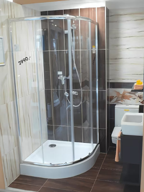 Bijela četvrtokrugla akrilatna tuš kada Multi Abs 90x90 cm s protukliznim utorima