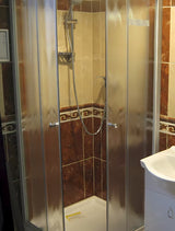 Bijela kvadratna tuš kada od akrilata 80x80 cm, visina 15 cm