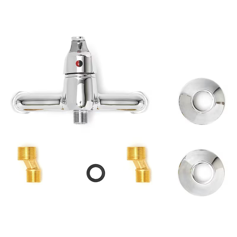 Zidna jednoručna baterija miješalica za tuš Multi u kromiranoj izvedbi sa zaobljenim dizajnom