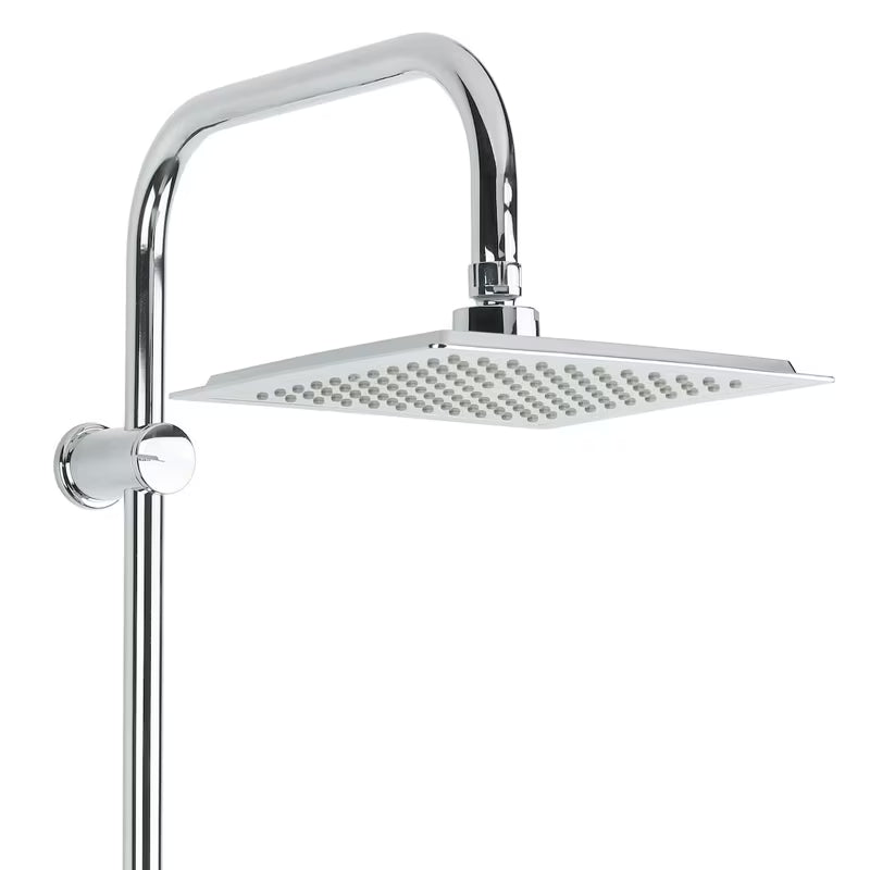 Kromirani tuš sustav Multi s nadglavnim i ručnim tušem, kvadratnog dizajna