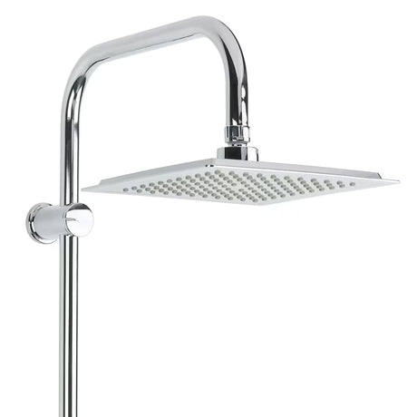 Kromirani tuš sustav Multi s nadglavnim i ručnim tušem, kvadratnog dizajna