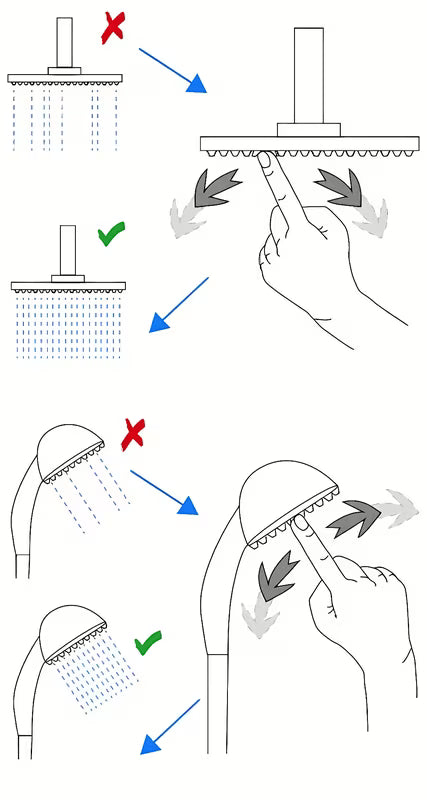 Kromirani tuš sustav Multi s nadglavnim i ručnim tušem, kvadratnog dizajna