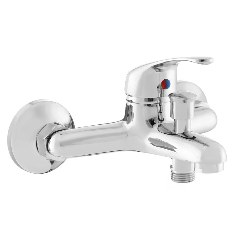 Jednoručna Baterija zidna miješalica za kadu Multi u kromiranoj izvedbi sa zaobljenim dizajnom