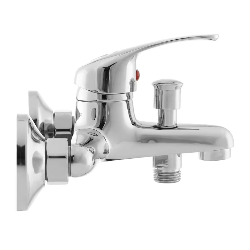 Jednoručna Baterija zidna miješalica za kadu Multi u kromiranoj izvedbi sa zaobljenim dizajnom