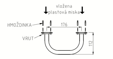 Bijela zidna posuda za sapun Multi s elegantnim zaobljenim dizajnom