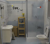 Kromirana zidna polica s tri razine za kupaonicu pro za odlaganje kozmetike