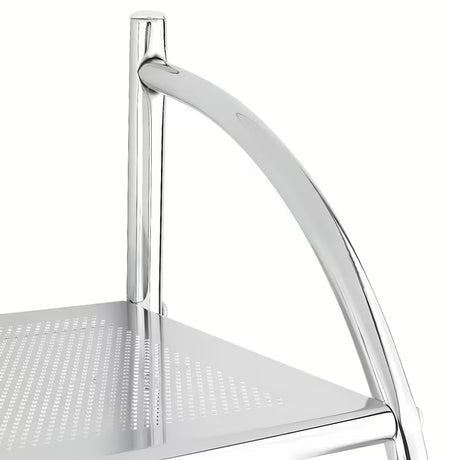 SIKO Multi zidna lučna polica s dozatorom, dvije razine i držač za ručnike u kromiranoj izvedbi.