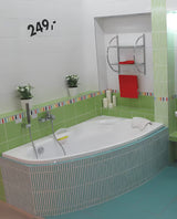 SIKO Multi zidna lučna polica s dozatorom, dvije razine i držač za ručnike u kromiranoj izvedbi.