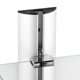 Kromirana zidna kupaonska polica Multi Chrome s tri razine i četvrtastim dizajnom