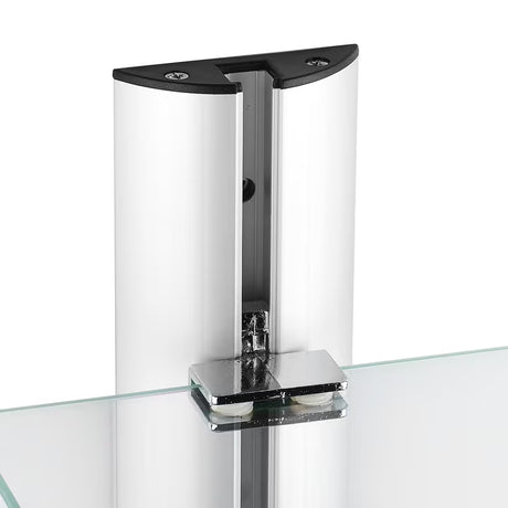 Kromirana zidna kupaonska polica Multi Chrome s tri razine i četvrtastim dizajnom