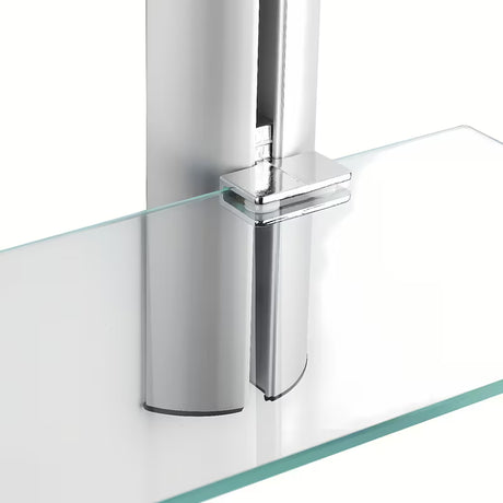 Kromirana zidna kupaonska polica Multi Chrome s tri razine i četvrtastim dizajnom