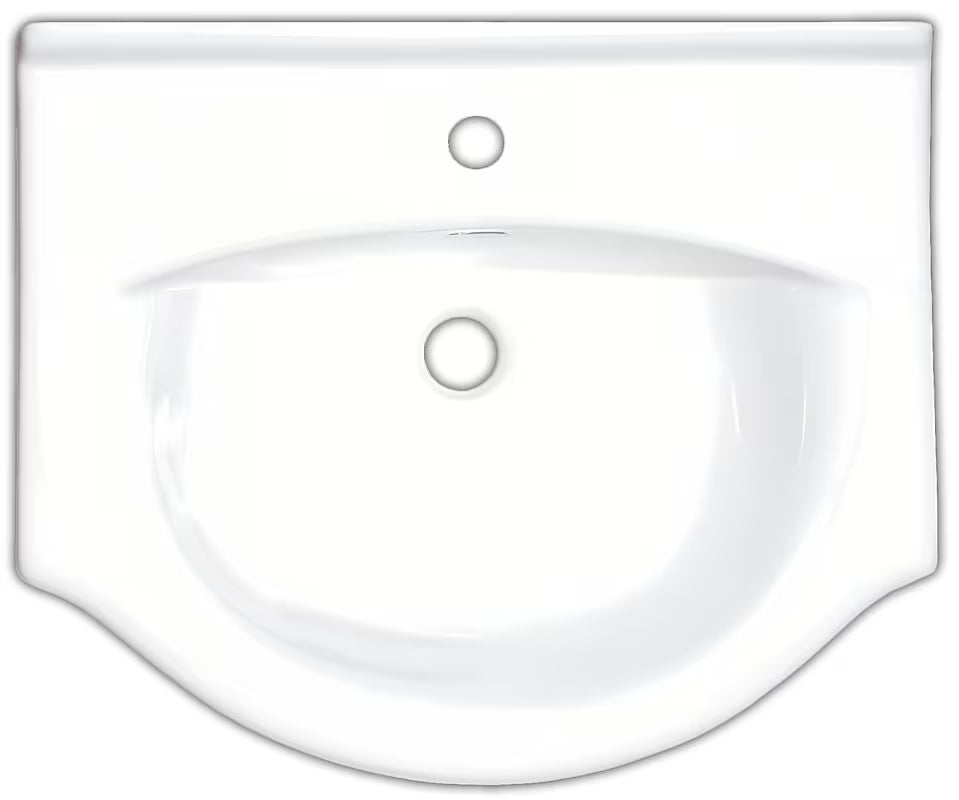 Bijela ormarić s umivaonikom Multi Pro 61x50x85 cm s lakiranim bočnim i prednjim plohama