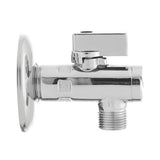 Kromirani kutni ventil s integriranim filtrom pro priključak miješalice za umivaonik ili WC školjke